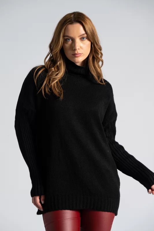 Blouse Knitted Turtleneck