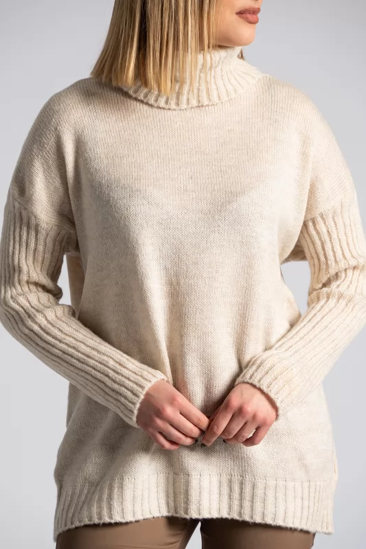 Blouse Knitted Turtleneck