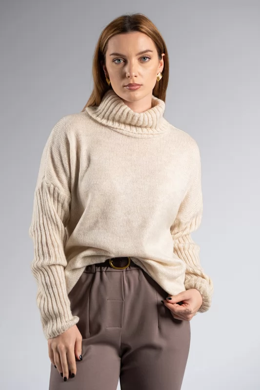 Blouse Knitted Turtleneck