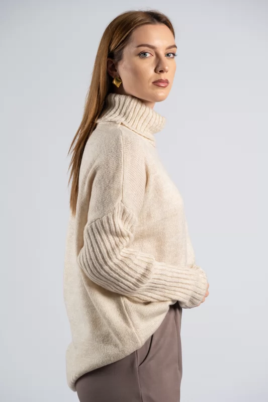 Blouse Knitted Turtleneck