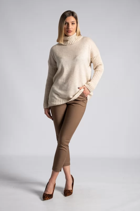 Blouse Knitted Turtleneck