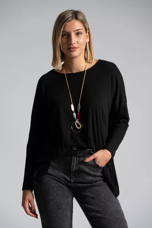 Rib Blouse Necklace