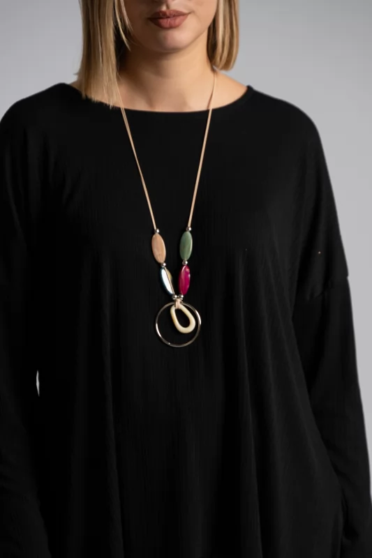 Rib Blouse Necklace