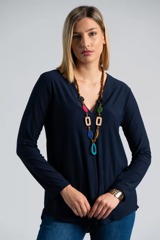 Blouse V Pleat Necklace