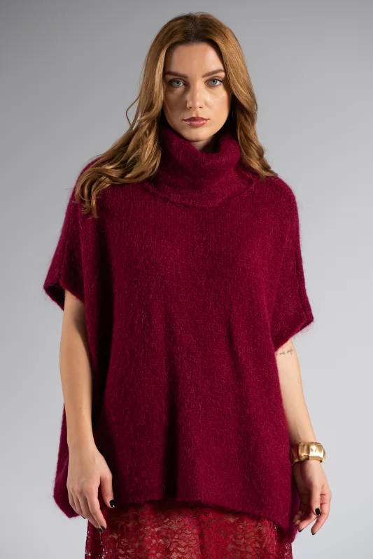 Blouse Turtleneck Knitted