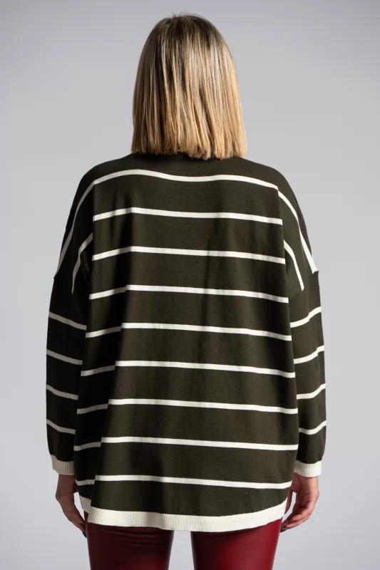 Blouse Turtleneck Stripes