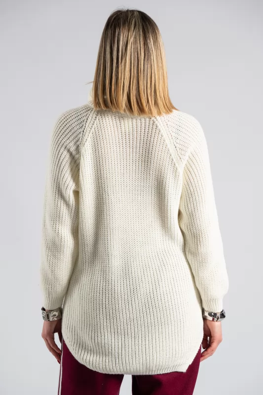 Knitted Blousedress Turtleneck 