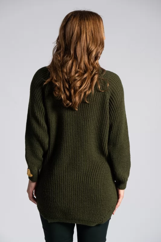 Knitted Blousedress Turtleneck 