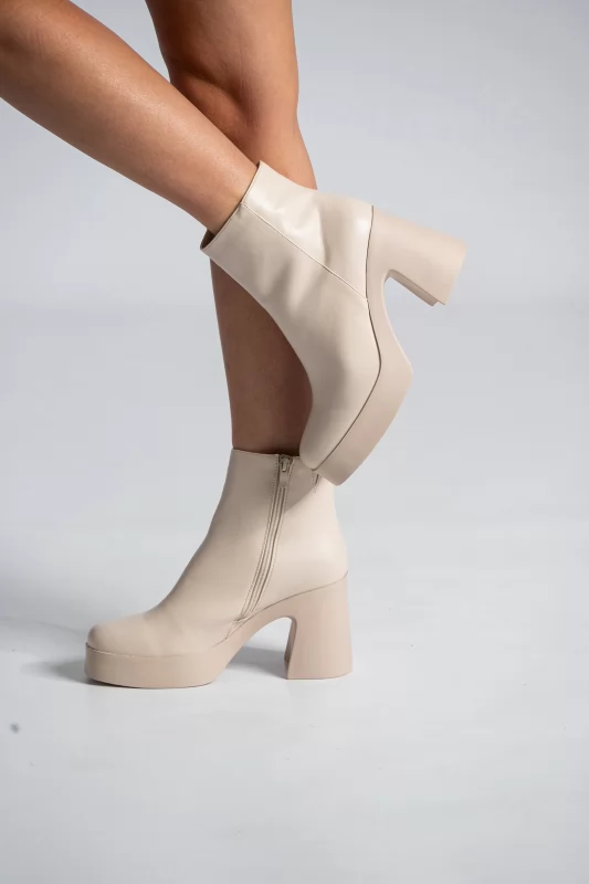 Ankle Boots Square Toe