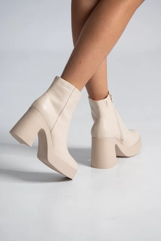 Ankle Boots Square Toe