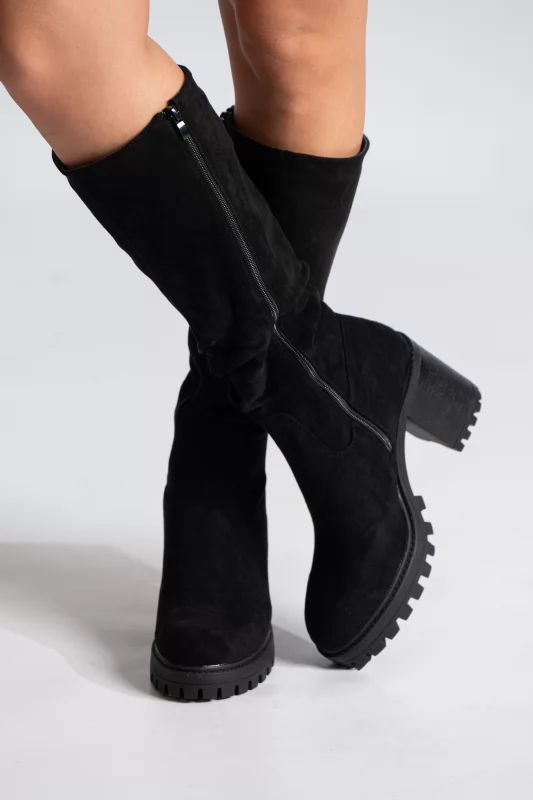 Boots Round Toe Suede