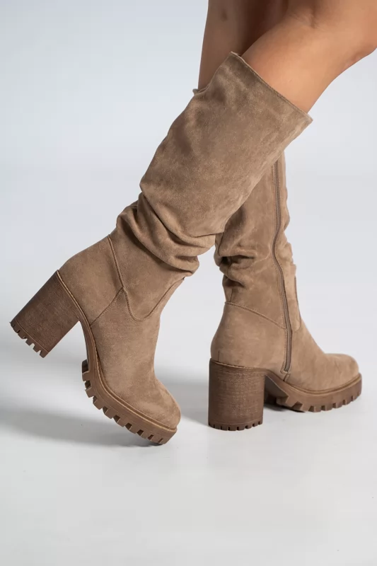 Boots Round Toe Suede