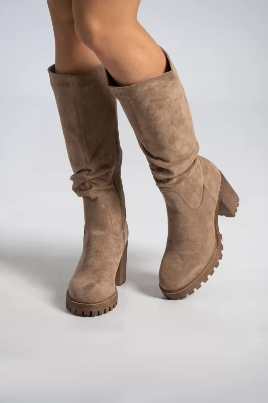 Boots Round Toe Suede