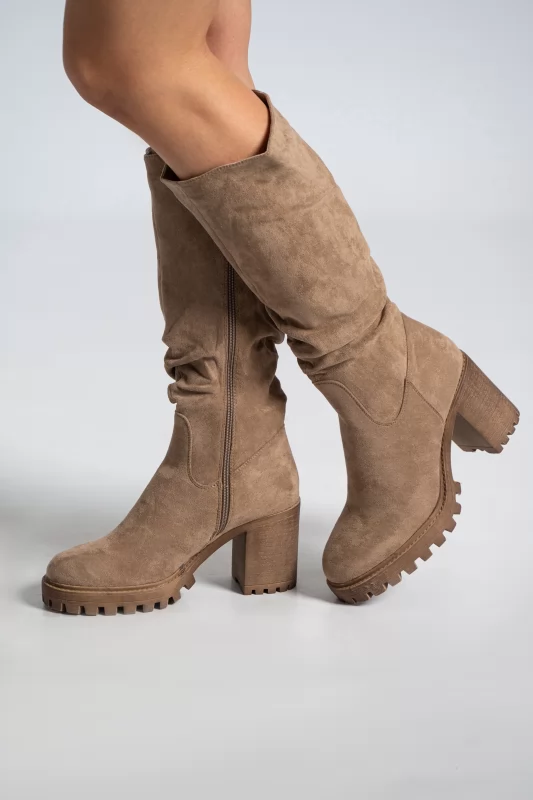 Boots Round Toe Suede