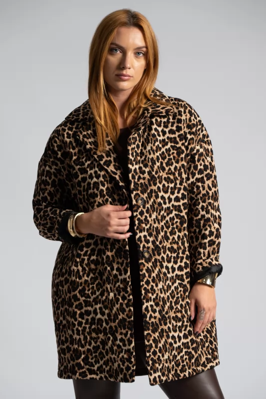 Quilted Jacket Animal Print