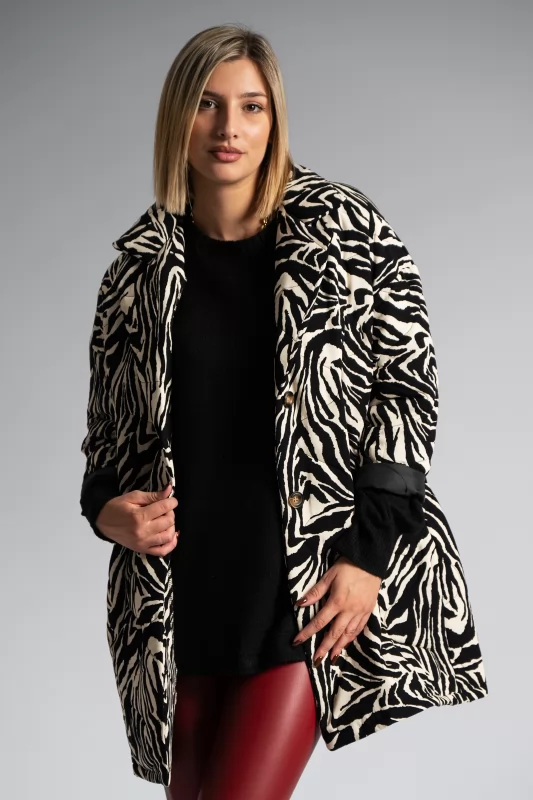 Quilted Jacket Animal Print