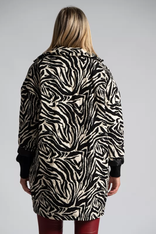 Quilted Jacket Animal Print