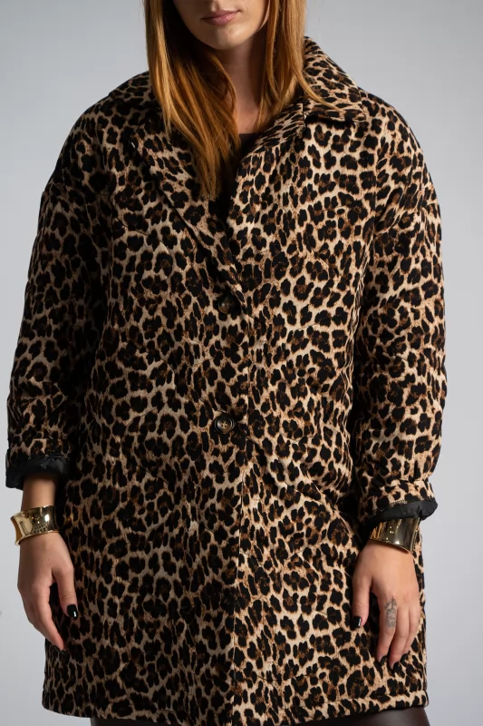 Quilted Jacket Animal Print