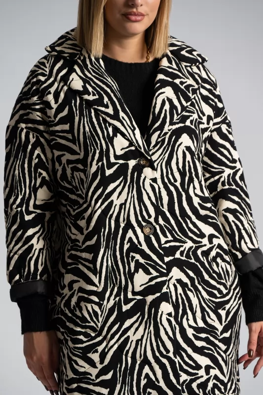 Quilted Jacket Animal Print