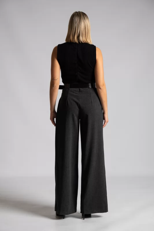 Sleeveless Jumpsuit Rib