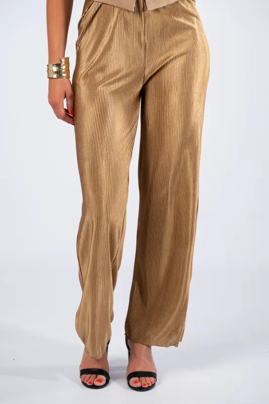 Jumpsuit Pleated Caramel