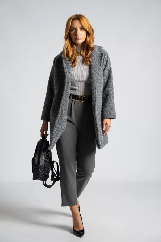 Coat Cardigan Lapel Fluffy