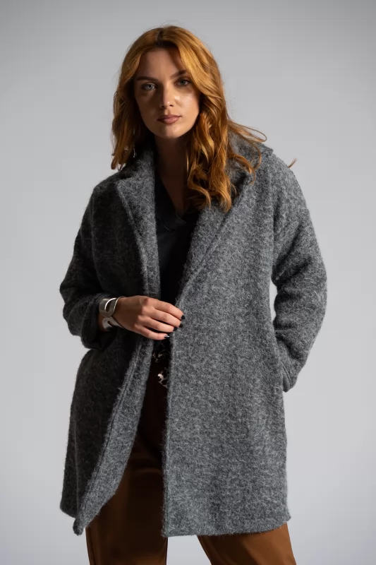 Coat Cardigan Lapel Fluffy