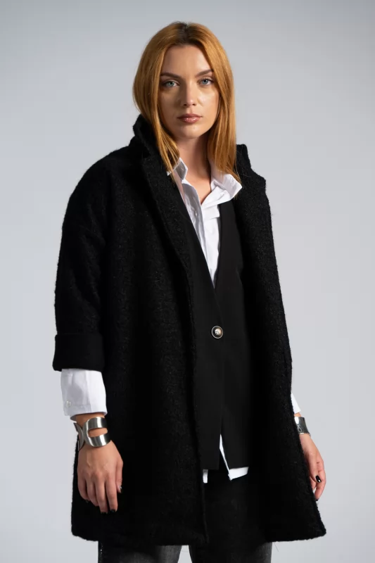 Coat Cardigan Lapel Fluffy