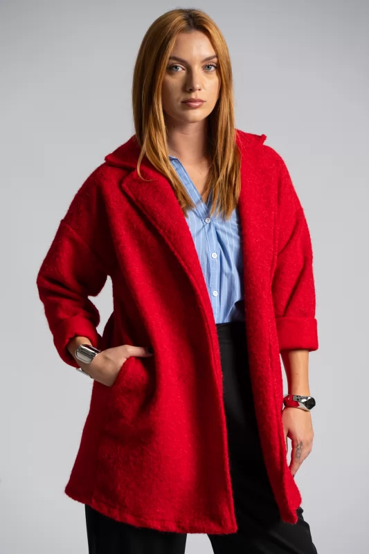 Coat Cardigan Lapel Fluffy