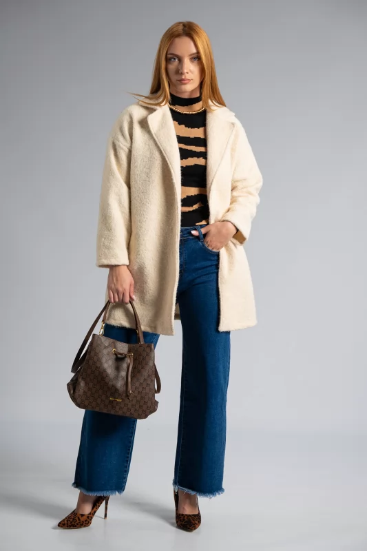 Coat Cardigan Lapel Fluffy