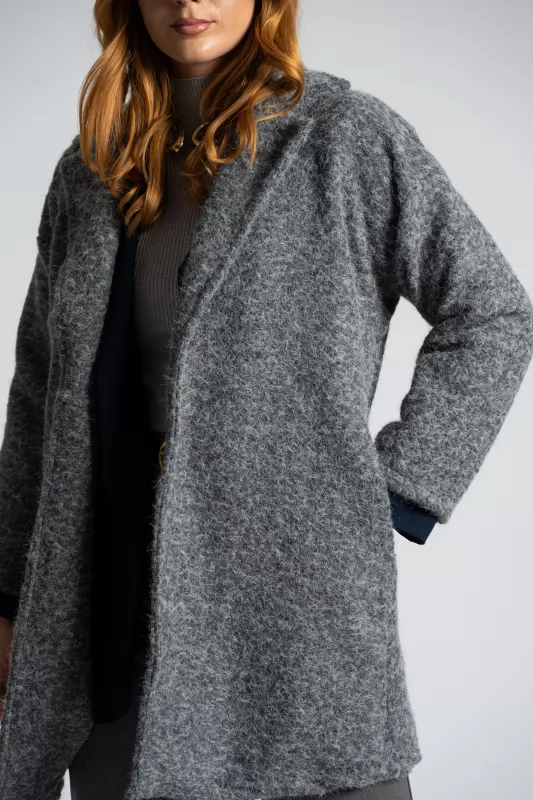 Coat Cardigan Lapel Fluffy