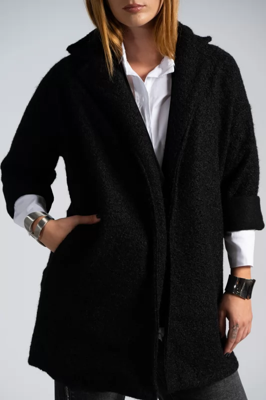 Coat Cardigan Lapel Fluffy