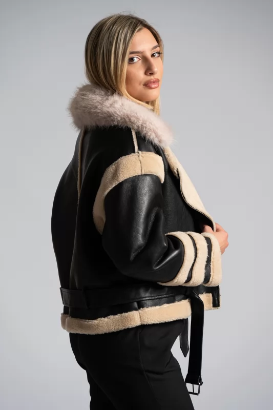 Jacket Leatherette-Fur