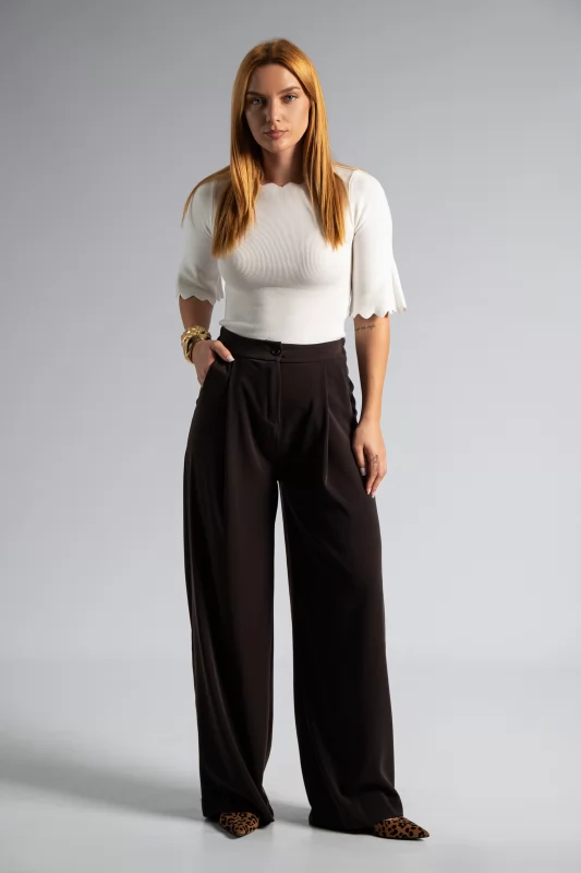 Highwaist Office Pants Pleats