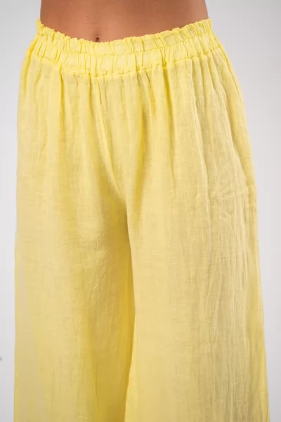 Pants Linen Lemon