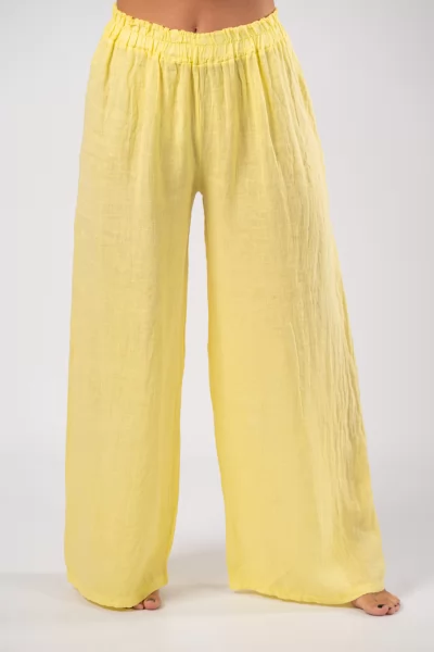 Pants Linen Lemon