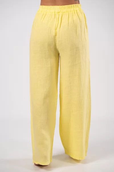 Pants Linen Lemon