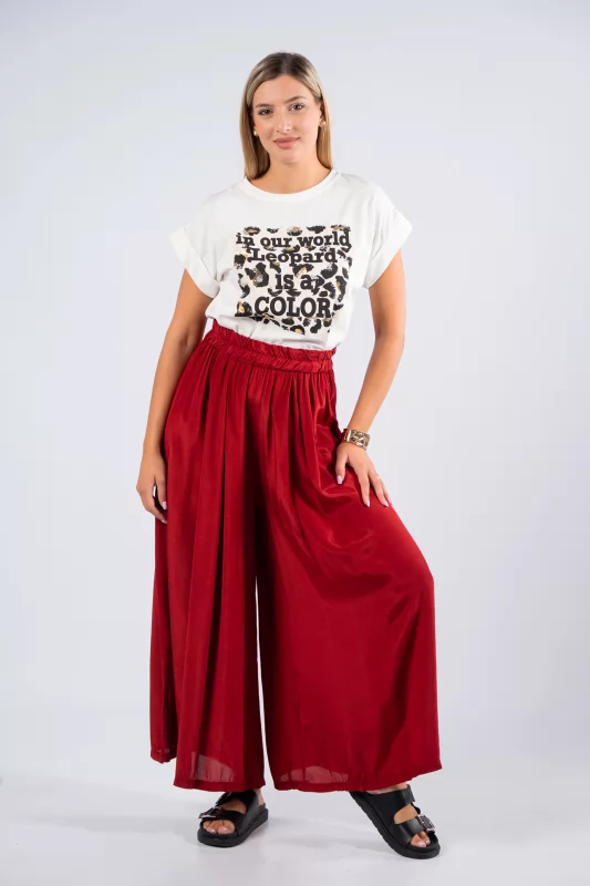 Pants Wine Red