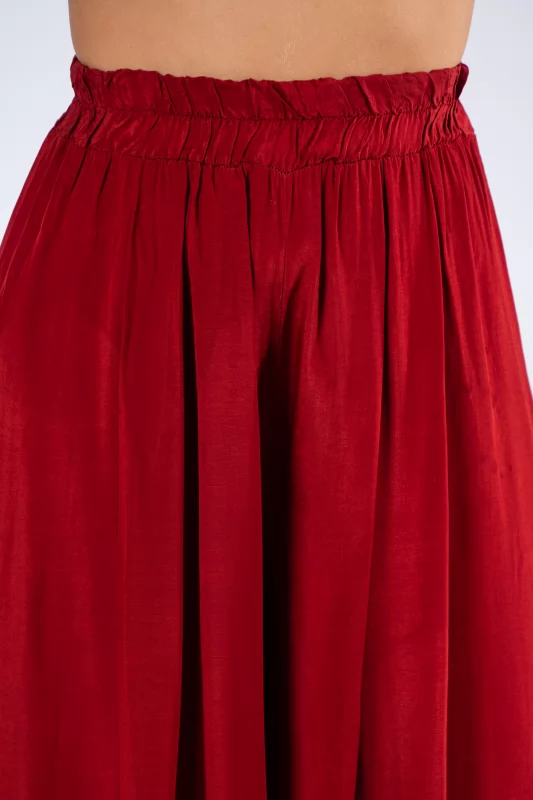 Pants Wine Red