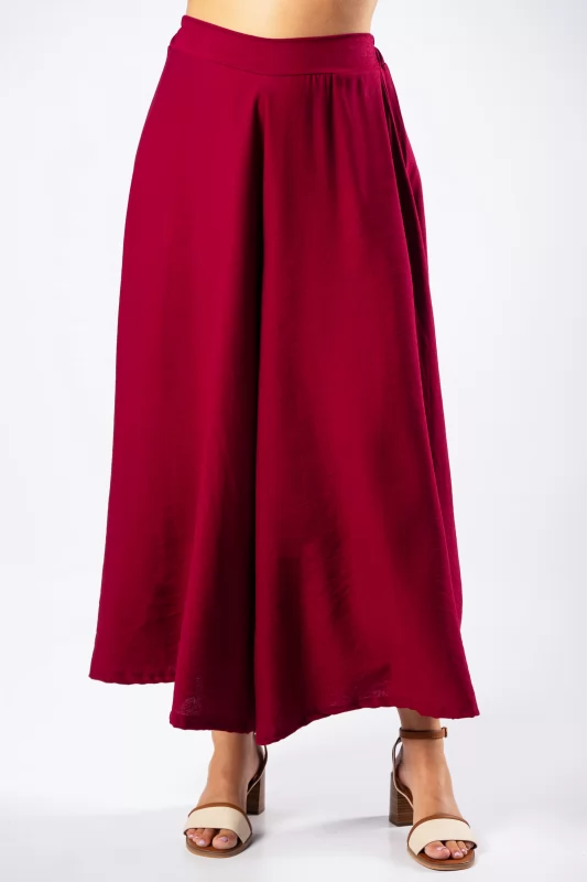 Pants Wine Red