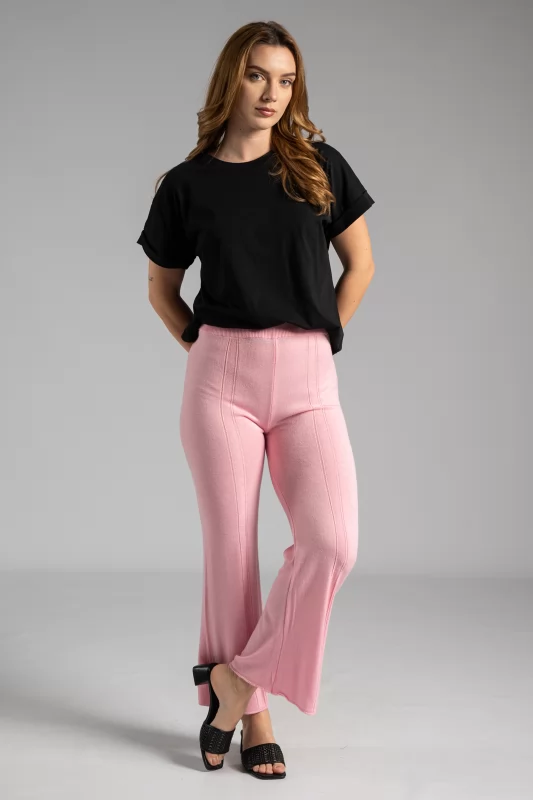 Pants Thin Knit Pink