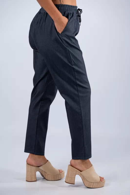 Chino Trousers Oversized Blue Black