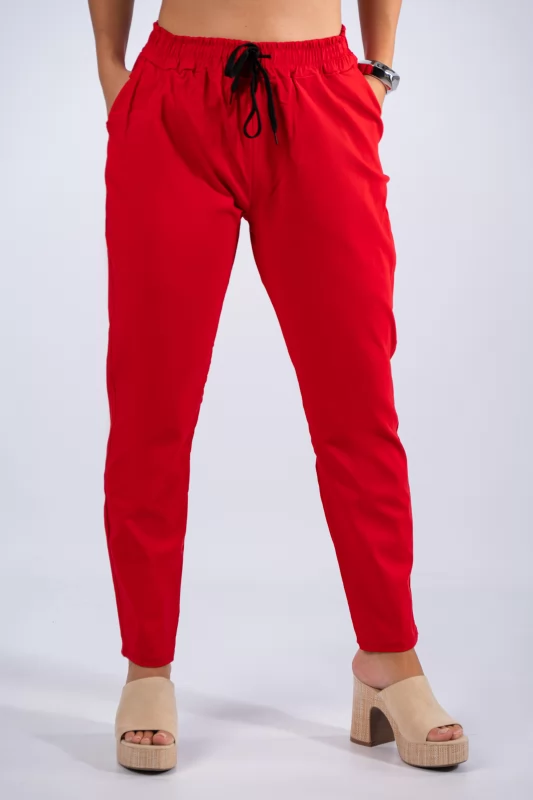 Chino Trousers Oversized Red