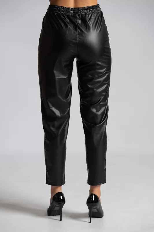 Leatherette Pants High Waist