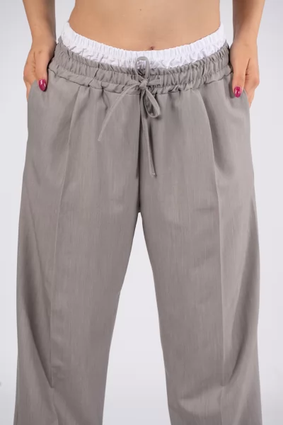 Trousers Double Elastic Grey