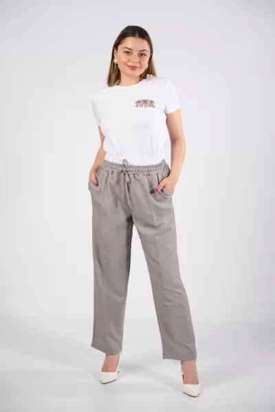 Trousers Double Elastic Grey