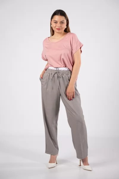 Trousers Double Elastic Grey