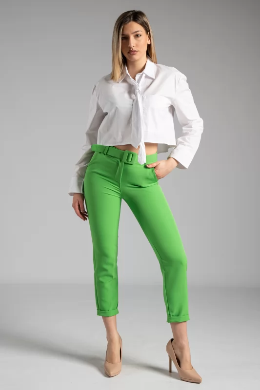 Trousers Office Green