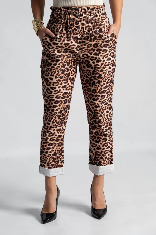 Pants Paperbag Animal Print