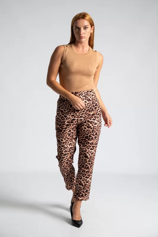 Pants Paperbag Animal Print